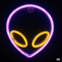 Load image into Gallery viewer, Neon LED Light Sign Lightning Aliens ET Neon Light Wall Hanging Neon Lamp Neon Signs for Bar Home Decor Party Christmas Xmas Birthday Gift