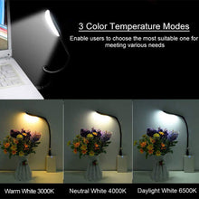 Load image into Gallery viewer, Mini Portable Laptops USB LED Light Touch Sensor Dimmable Table Desk Lamp for Power Bank Camping PC Laptops Book Night Lighting