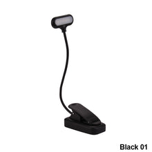 Load image into Gallery viewer, LED Eye Protection Book Night Light Adjustable Mini Clip-On Study Desk Lamp Battery Powered Flexible for Travel Bedroom Reading