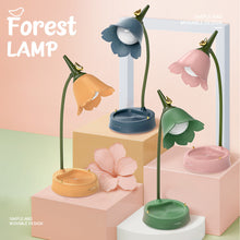 Load image into Gallery viewer, Multi-functional Flower LED Desk Lamp Touch Sensor Dimmable Table Desk Lamp Phone Holder Student Bedroom Reading Lamp Eye Protection Table Light Room Lighting