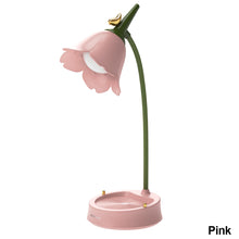 Load image into Gallery viewer, Multi-functional Flower LED Desk Lamp Touch Sensor Dimmable Table Desk Lamp Phone Holder Student Bedroom Reading Lamp Eye Protection Table Light Room Lighting