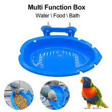 Load image into Gallery viewer, Bird Baths Tub Parrot Cage Hanging Parrot Shower Bathing Box Bird Bird Bathtub Parrot Bath Room Feeder Bird Cleaning Supplies