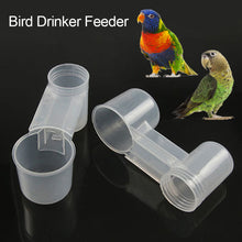 Load image into Gallery viewer, Plastic Pet Bird Drinker Feeder Water Bottle Cup Cat Chicken Pigeon Parrot Hamster Double Nozzle Water Guide Feeding Holder