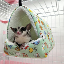 Load image into Gallery viewer, Winter Pet Bird Parrot Hamster Cage Cotton Nest Tunnel Hammock Hut Tent Bed Hanging Cave For Sleeping Hatching For Hamster Rabbit Guinea Pig