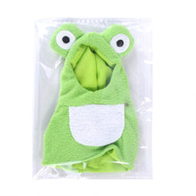 Load image into Gallery viewer, Funny Frog Shaped Birds Clothes Plush Flying Suit Parrots Costume Cosplay Outfit Winter Warm Hat Hooded Pet Bird Accessories