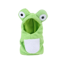 Load image into Gallery viewer, Funny Frog Shaped Birds Clothes Plush Flying Suit Parrots Costume Cosplay Outfit Winter Warm Hat Hooded Pet Bird Accessories