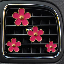 Load image into Gallery viewer, 4Pcs/Set Car Outlet Vent Perfume Clips Freshener Air Conditioning Aromatherapy Small Daisy Interior Decoration Supplies