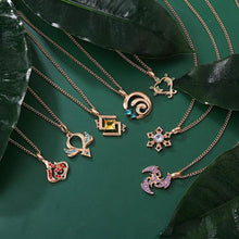 Load image into Gallery viewer, Game Impact Necklace Popular Sparkling Clavicle Pendant Chain Choker Summer Necklace for Women Fine Jewelry Wedding Party