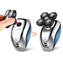 Load image into Gallery viewer, 5-in-1 IPX6 Waterproof Electric Shaver heads 5 Head Cordless Grooming Kit Razor for Men 4D Floating Head Shavers for Bald Men