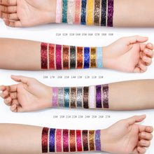 Load image into Gallery viewer, Glitter Eye Shadow Makeup Monochrome Shining Eyeshadow Sequins Pearly Universal Party Cosmetic Palete Women Cosmetics