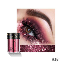Load image into Gallery viewer, Glitter Eye Shadow Makeup Monochrome Shining Eyeshadow Sequins Pearly Universal Party Cosmetic Palete Women Cosmetics