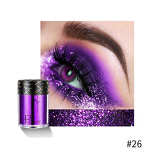 Load image into Gallery viewer, Glitter Eye Shadow Makeup Monochrome Shining Eyeshadow Sequins Pearly Universal Party Cosmetic Palete Women Cosmetics