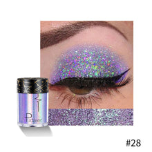 Load image into Gallery viewer, Glitter Eye Shadow Makeup Monochrome Shining Eyeshadow Sequins Pearly Universal Party Cosmetic Palete Women Cosmetics