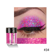 Load image into Gallery viewer, Glitter Eye Shadow Makeup Monochrome Shining Eyeshadow Sequins Pearly Universal Party Cosmetic Palete Women Cosmetics