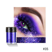 Load image into Gallery viewer, Glitter Eye Shadow Makeup Monochrome Shining Eyeshadow Sequins Pearly Universal Party Cosmetic Palete Women Cosmetics
