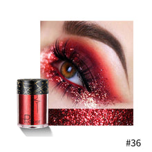 Load image into Gallery viewer, Glitter Eye Shadow Makeup Monochrome Shining Eyeshadow Sequins Pearly Universal Party Cosmetic Palete Women Cosmetics