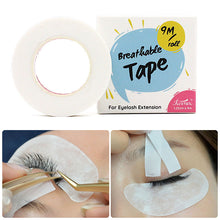 Load image into Gallery viewer, Breathable Isolation Eyelash Extension Under Eye Pad Sensitive Eyelash Adhesive Tape Cloth Tape for False Eyelash Extensions Tool