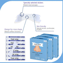 Load image into Gallery viewer, 30pcs/Box Stop Snoring Patch Transparent Nasal Strips Better Breath To Not Snore Sleep Anti-snoring Aid Snoring-prevention