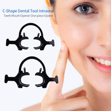 Load image into Gallery viewer, C-Shape Dental Tool Intraoral Cheek Lip Retractor Opener Double Head Orthodontic Teeth Mouth Opener Oral Care Black One-piece Opener