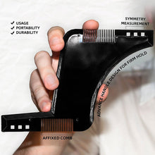 Load image into Gallery viewer, Creative Beard Styling Template Beard Comb Sideburns Comb Barber Tool Mustache Trimming Styling Stencil Optional Styling Comb