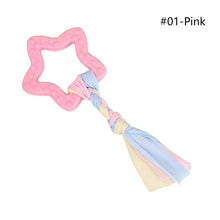 Load image into Gallery viewer, Pet Chewing Toy Molar Toys TPR Teething Bone Interactive Dog Toy Gum Massager Stick Pet Toy Pull Ring Toy