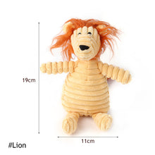 Load image into Gallery viewer, Dog Puppy Plush Toys Pets Chew Toy Animal Shape Squeak Cleaning Toys for Small Medium Dog Accessories Pet Training Supplies