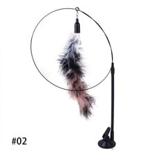 Load image into Gallery viewer, Cat Simulation Bird Interactive Toys Funny Feather Bird with Bell Cat Stick Toy for Kitten Playing Teaser Wand Toy Cat Supplies