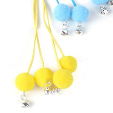 Load image into Gallery viewer, Pet Cat Teaser Toys with Feather Bell PP Rod Mouse Toy Cat Catcher Teaser Stick Cat Interactive Toys