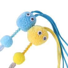 Load image into Gallery viewer, Pet Cat Teaser Toys with Feather Bell PP Rod Mouse Toy Cat Catcher Teaser Stick Cat Interactive Toys