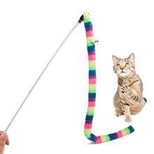 Load image into Gallery viewer, Pet Cat Teaser Toys with Feather Bell EVA Rod Mouse Toy Cat Catcher Teaser Stick Cat Interactive Toys Cat Accessory