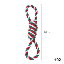 Load image into Gallery viewer, Dog Puppy Double Knot Chew Rope Knot Toys Chirstmas Pet Clean Teeth Durable Braided Bone Rope Pet Molar Toy Pet Supplies