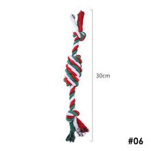 Load image into Gallery viewer, Dog Puppy Double Knot Chew Rope Knot Toys Chirstmas Pet Clean Teeth Durable Braided Bone Rope Pet Molar Toy Pet Supplies