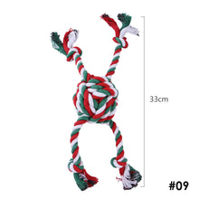 Load image into Gallery viewer, Dog Puppy Double Knot Chew Rope Knot Toys Chirstmas Pet Clean Teeth Durable Braided Bone Rope Pet Molar Toy Pet Supplies