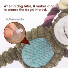 Load image into Gallery viewer, Pets Chew Toy Dog Puppy Toys Pet Supplies Animal Shape Squeak Cleaning for Small Medium Dog Accessories Training Plush Sound