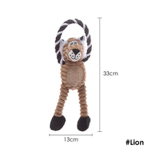 Load image into Gallery viewer, Pets Chew Toy Dog Puppy Toys Pet Supplies Animal Shape Squeak Cleaning for Small Medium Dog Accessories Training Plush Sound