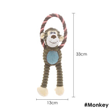 Load image into Gallery viewer, Pets Chew Toy Dog Puppy Toys Pet Supplies Animal Shape Squeak Cleaning for Small Medium Dog Accessories Training Plush Sound