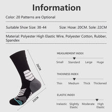 Load image into Gallery viewer, 1pc Adult 0-9 Number Socks Basketball Socks Elite Socks Men Women Professional Sport Cotton Socks Outdoor Cycling Running Socks