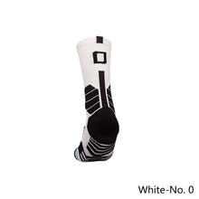 Load image into Gallery viewer, 1pc Adult 0-9 Number Socks Basketball Socks Elite Socks Men Women Professional Sport Cotton Socks Outdoor Cycling Running Socks