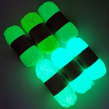 Load image into Gallery viewer, 50g/roll 50m/roll Hallween Decoration Yarn Glow in Dark Luminous Knitting Yarn Hand Knitting Chunky Yarn Tapestry Carpet Material Yarn