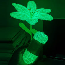 Load image into Gallery viewer, 50g/roll 50m/roll Hallween Decoration Yarn Glow in Dark Luminous Knitting Yarn Hand Knitting Chunky Yarn Tapestry Carpet Material Yarn