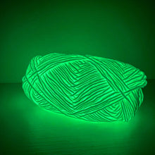 Load image into Gallery viewer, 50g/roll 50m/roll Hallween Decoration Yarn Glow in Dark Luminous Knitting Yarn Hand Knitting Chunky Yarn Tapestry Carpet Material Yarn