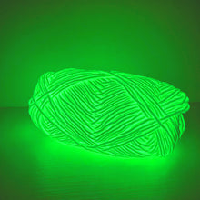 Load image into Gallery viewer, 50g/roll 50m/roll Hallween Decoration Yarn Glow in Dark Luminous Knitting Yarn Hand Knitting Chunky Yarn Tapestry Carpet Material Yarn