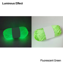 Load image into Gallery viewer, 50g/roll 50m/roll Hallween Decoration Yarn Glow in Dark Luminous Knitting Yarn Hand Knitting Chunky Yarn Tapestry Carpet Material Yarn