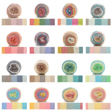 Load image into Gallery viewer, 100g/roll 193m Rainbow Segment Dyed 5arn 5 Strand Wool DIY Handmade Knitted Baby Sweater Hat Scarf Yarn Crochet Yarn