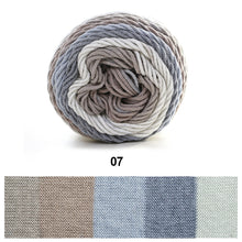 Load image into Gallery viewer, 100g/roll 193m Rainbow Segment Dyed 5arn 5 Strand Wool DIY Handmade Knitted Baby Sweater Hat Scarf Yarn Crochet Yarn