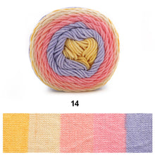 Load image into Gallery viewer, 100g/roll 193m Rainbow Segment Dyed 5arn 5 Strand Wool DIY Handmade Knitted Baby Sweater Hat Scarf Yarn Crochet Yarn