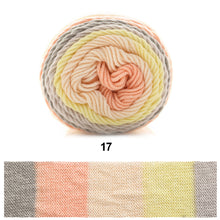 Load image into Gallery viewer, 100g/roll 193m Rainbow Segment Dyed 5arn 5 Strand Wool DIY Handmade Knitted Baby Sweater Hat Scarf Yarn Crochet Yarn