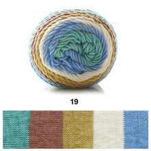 Load image into Gallery viewer, 100g/roll 193m Rainbow Segment Dyed 5arn 5 Strand Wool DIY Handmade Knitted Baby Sweater Hat Scarf Yarn Crochet Yarn
