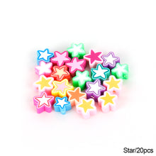 Load image into Gallery viewer, 20pcs Animal Fruit Flower Polymer Clay Beads Kids Jewelry DIY Making Bracelet Necklace Spaced Accessories