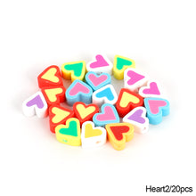 Load image into Gallery viewer, 20pcs Animal Fruit Flower Polymer Clay Beads Kids Jewelry DIY Making Bracelet Necklace Spaced Accessories
